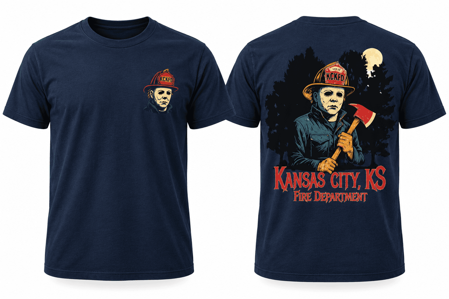 KCKFD Halloween Shirt - Michael Myers - Tee Shirt