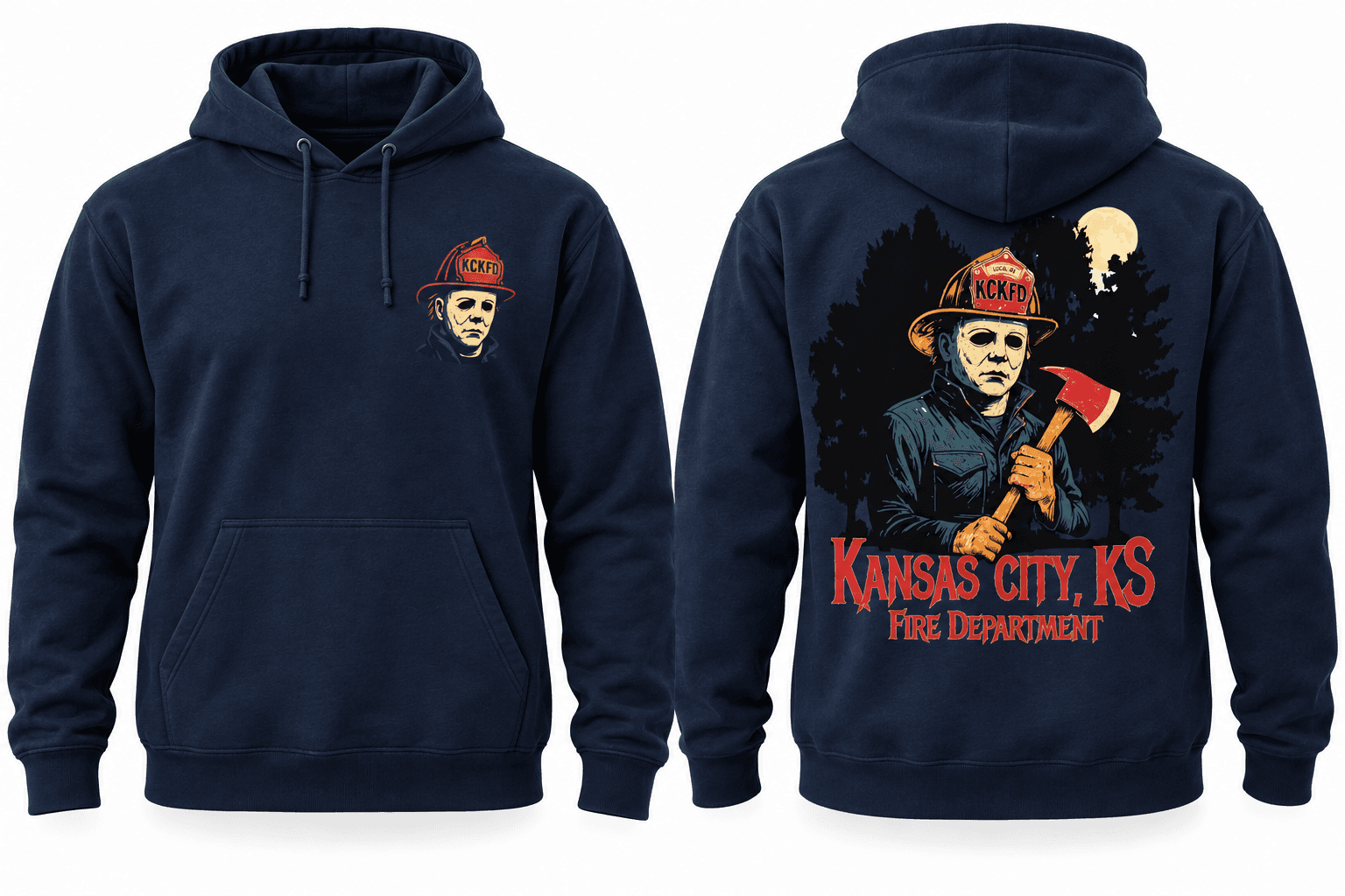 KCKFD Halloween Shirt - Michael Meyers - HOODIE